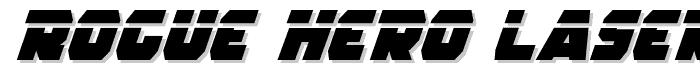 Rogue Hero Laser Italic font